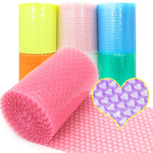 Other Home Storage Organization 20cmx5 Meter Pink Love Heart Air Bubble Cushioning Wrap Rolls Party Favors Gifts Box Packing Filler Foam Rol