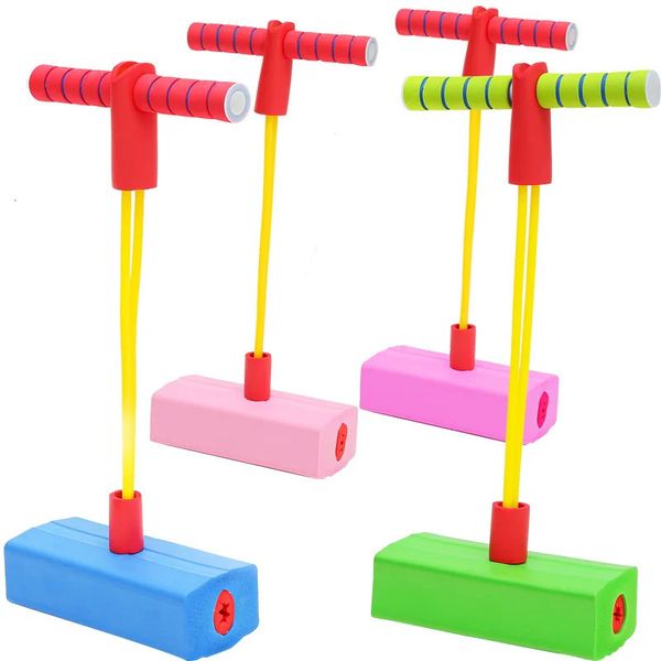 Childrens Jumping Pole Toys Outdoor Sports Games Foam Spring Jumping Machine Sense Balance Training Frog Jumping Holiday Gift 250114