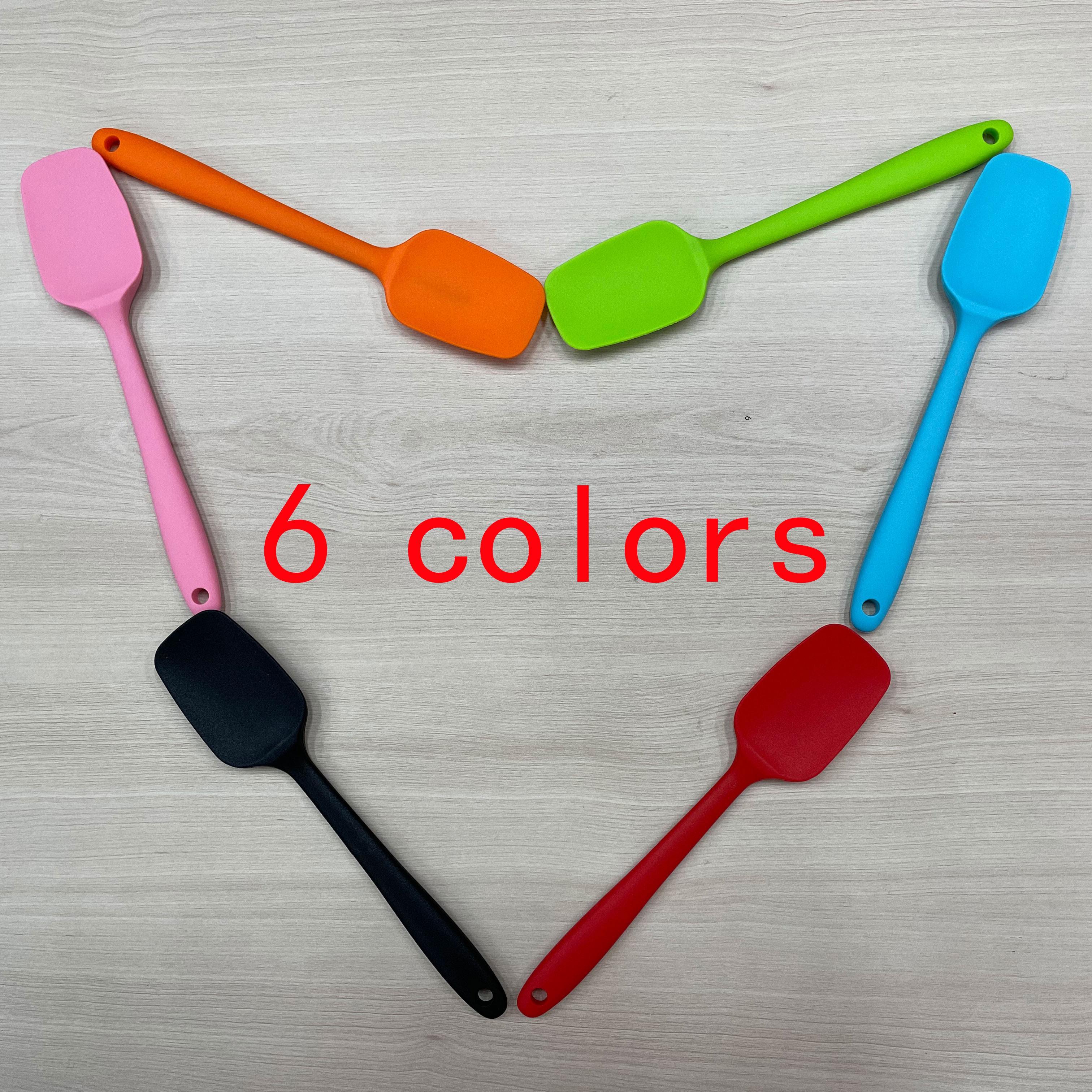 TEMU Premium Silicone Spatula Set- Heat Resistant, , Suitable For Jam, Cream Mixing, And Baking- Essential Kitchen Tool Father Gift