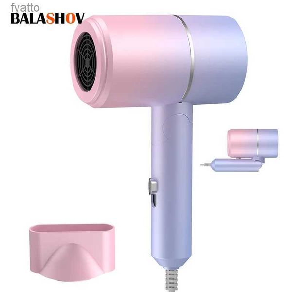 Other Appliances Hair Dryers MIni Folding Hairdryer 220V-240V 750W with Carrying Bag Hot Air Anion Hair Care for Home Travel HairDormitory B