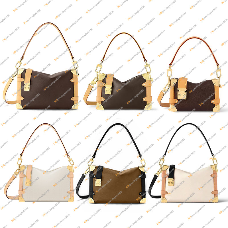 Ladies Fashion Casual Designe Luxury Side Trunk Bag Handbag Tote Shoulder Bags Crossbody TOP Mirror Quality M46358 M21460 M46815 M46907 M83018 M1451