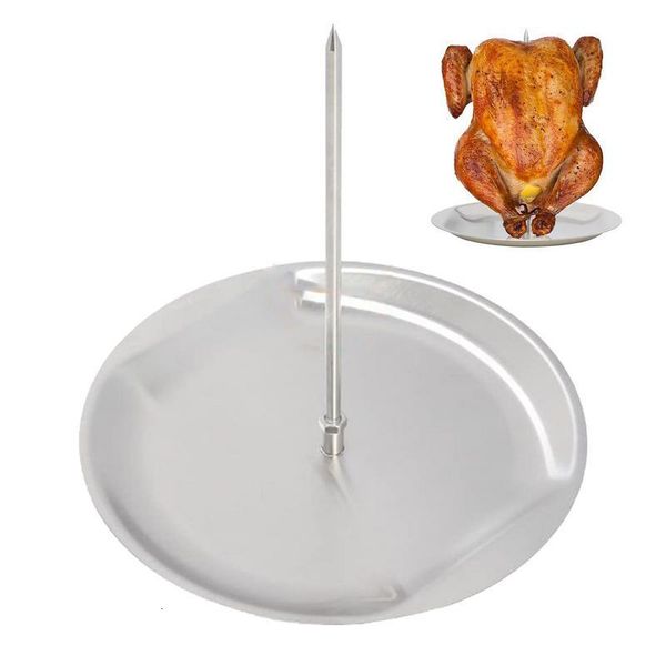 BBQ Grills Al Pastor Skewer For Grill Brazilian Barbecue Tools Stainless Steel Doner Kebab Stand Rustproof Para Tacos Hack 230706