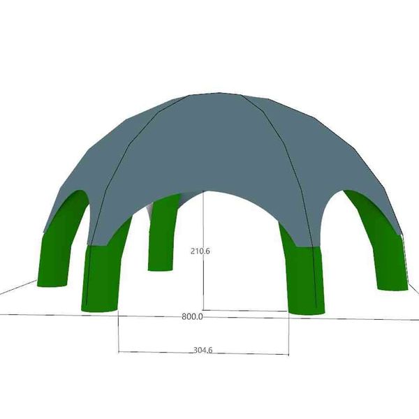 wholesale Customized Portable outdoor event inflatable spider dome tent Gazebo for advertising