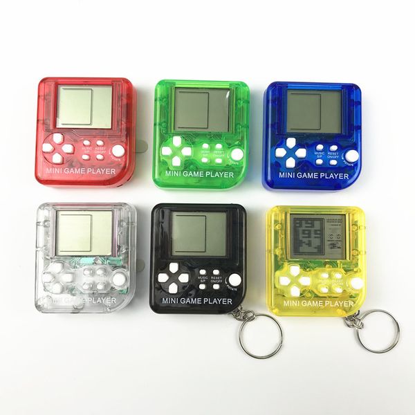 Mini Handheld Portable Game Players Retro Game Box Keychain Built In 26 Games Controller Mini Video Game Console Key Hanging Toy