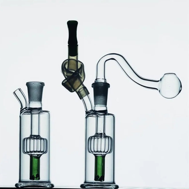 Mini Hookah Beaker Bong Bubbler Water Bongs Thick Glass Water Pipes Oil Rigs With 10mm bowls