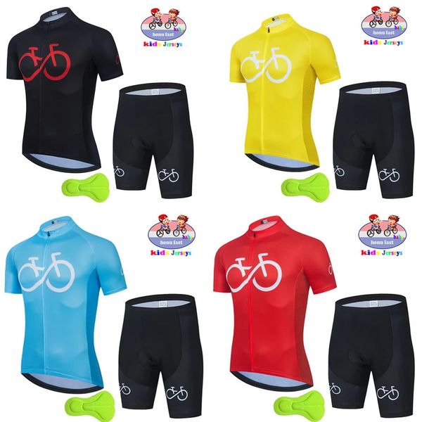 2023 Childrens Cycling Clothes Summer Kids Shorts Jersey Biking Suit Child MTB Wear Equipment 240513