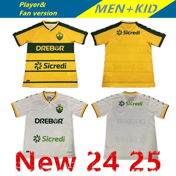 24 25 cuiaba ECSC Mens Soccer Jerseys JONATHAN CAFU DEYVERSON F. SOBRAL Home Away Football Shirts Short Sleeve Uniforms 2024 2025 Adult Kids