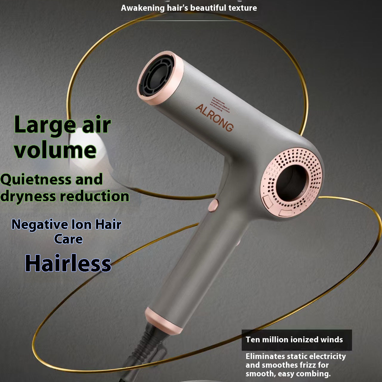 Hair Dryers Professional Salon Hair Dryer with Adjustable Heat & Speed Settings