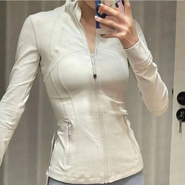Yoga Outfits Wear Jackets Hooded Define Sweatshirts Womens Designers Sports Coats Double-sided Sanding Fitness Gym Clothing Hoodies Shirt A1