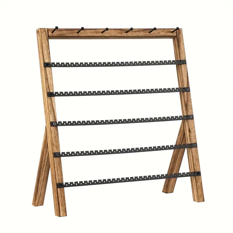 Elegant Multi-Level Wooden Jewellery Stand with Generous Capacity Perfect Accessory Organizer
