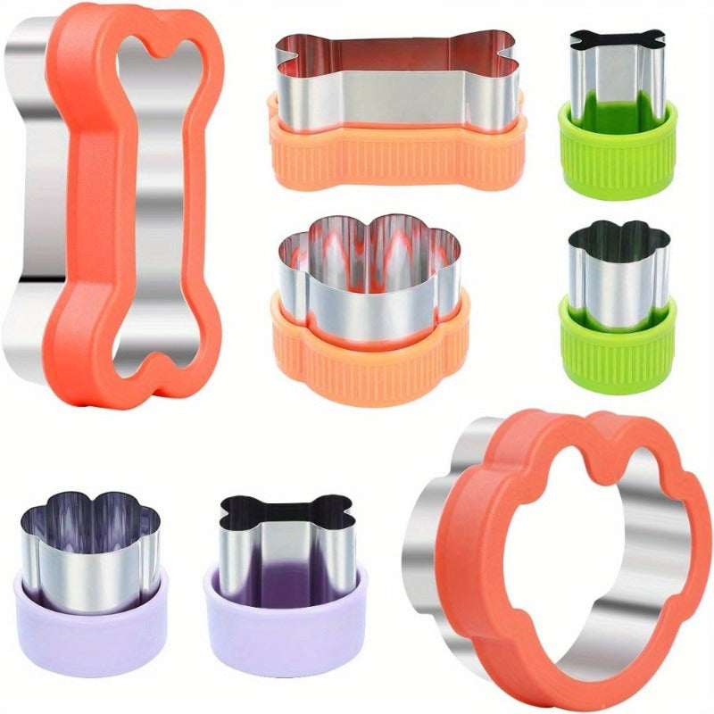 TEMU Stainless Cookie Cutter Set Cookie Cutter Molds And Dog Paw Print Cookie Mold For Homemade Treats Suitable For Cakes And Different Sizes Kitchen
