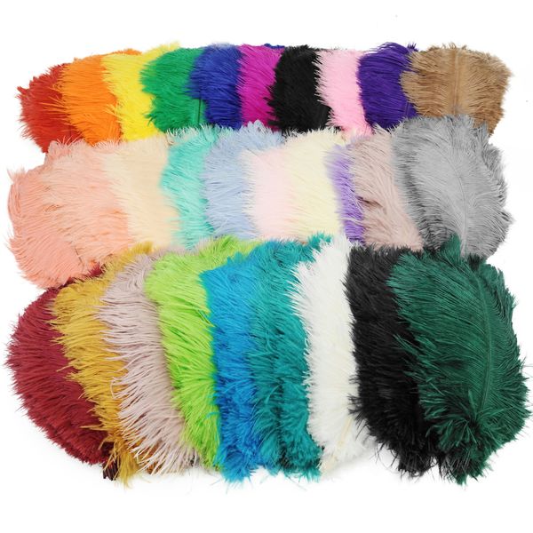 Other Hand Tools 10PcsLot Natural White Ostrich Feathers Handmade Craft Accessories Wedding Home Decorations Mardi Gras Colorful Plumas Deco