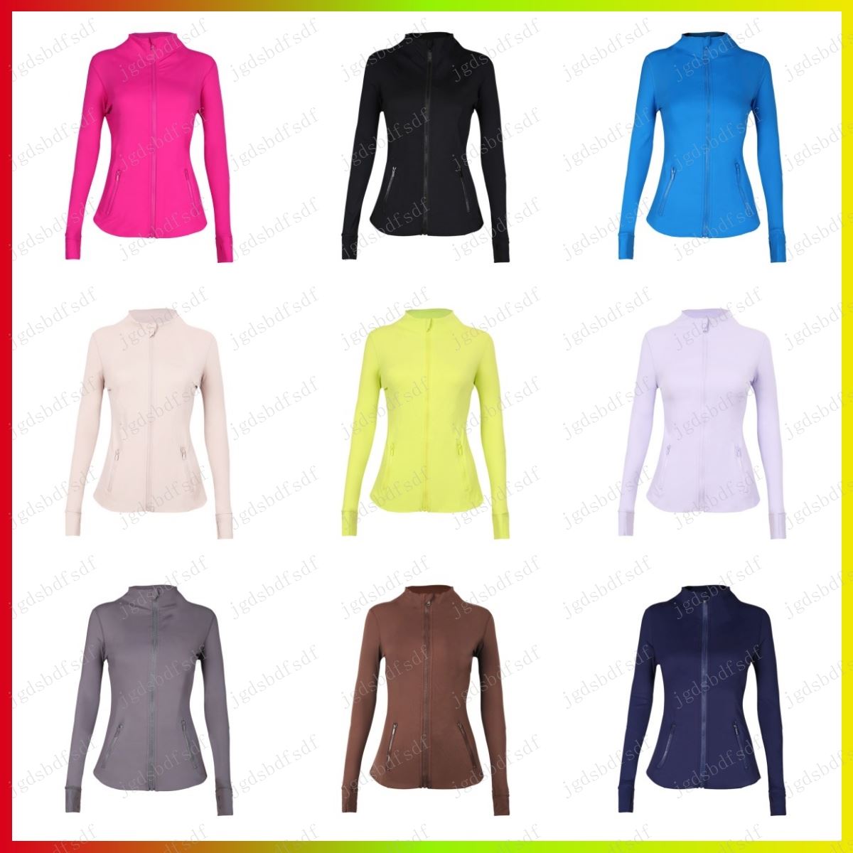 Women Yoga Jacket Womens Sports Jacket Workout Sports gym Coat Fitness Jackets Sports Quick Dry Activewear Top Solid