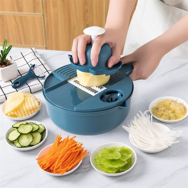 Fruit Vegetable Tools Kitchen Multifunctional Salad Utensils Vegetable Chopper Carrot Potato Manual Shredder Kitchen Cooking Vegetable Tools