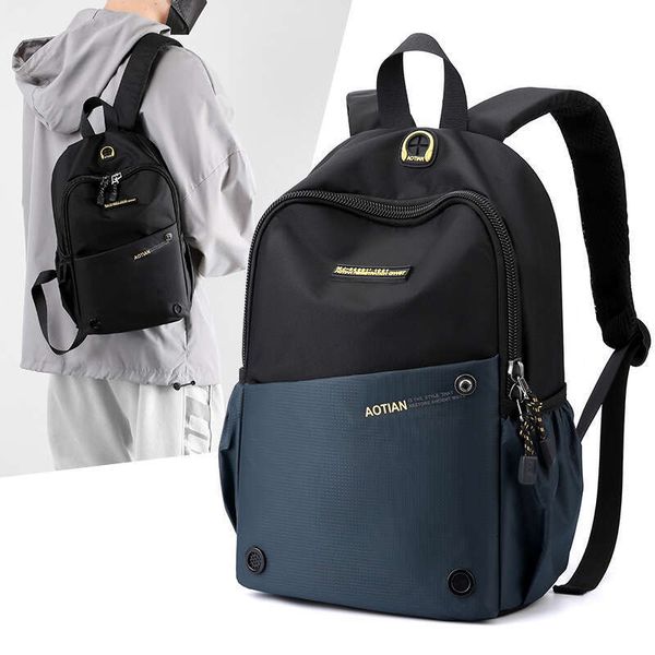 New Small Oxford Backpack Men Back Pack Multifunctional Shoulder Bag for Man Travel Rucksack School Bags Female Daypack