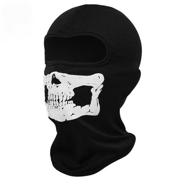 Black Ghosts Print clava Full Face Mask for Cosplay Motorcyc Cycling Outdoor Skateboard Hiking SkiingXJ241021