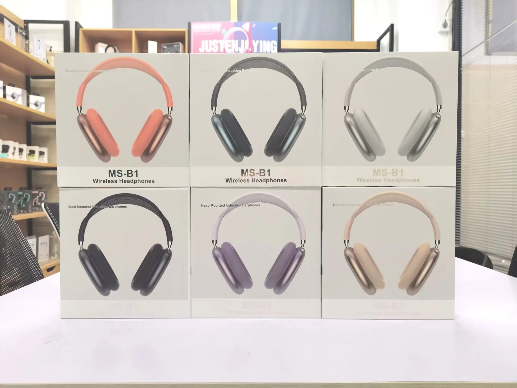 B1 Headphones Cell Phone Earphones Wireless Earphones Bluetooth headphones Stereo HIFI Super Bass Headset Chip Voice prompt Bluetooth earphone