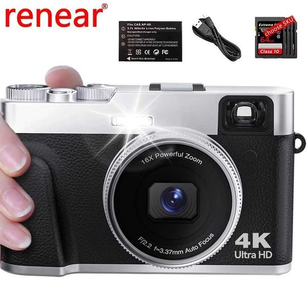 Digital camera 4K 48MP autofocus virtual log camera for YouTube and anti shake video cameras with viewfinder Flash for photography M240831
