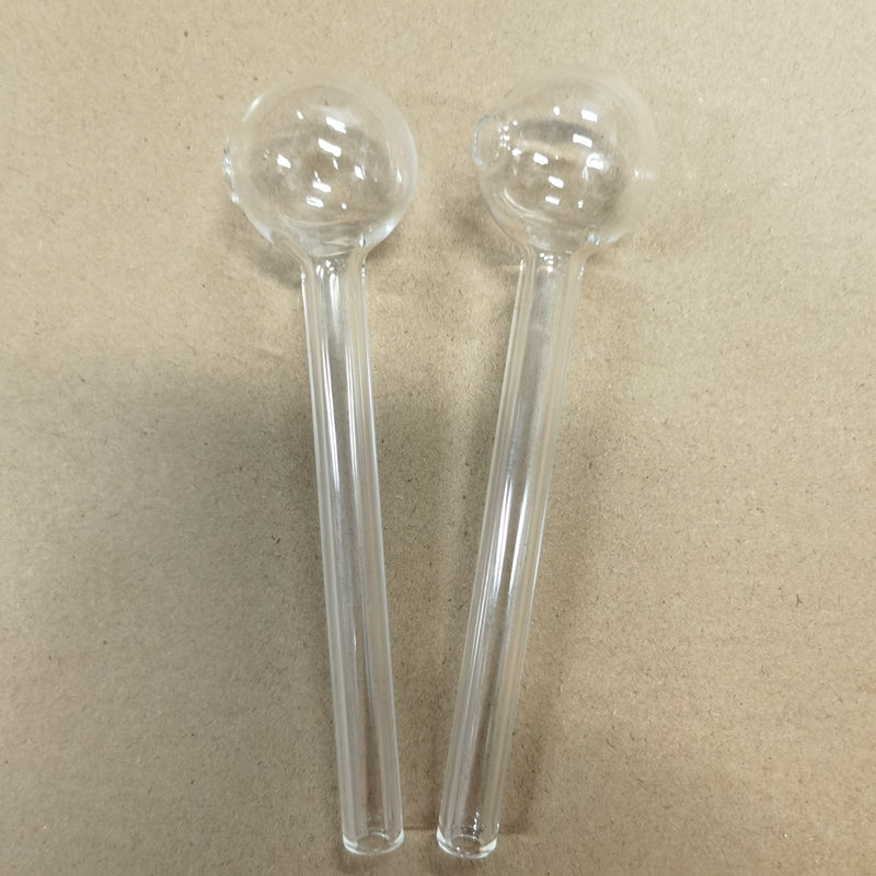 20Pcs 30MM Ball 12cm clear Pyrex oil burner Smoking pipe 2mm thickened glass tube Big Ball For water bongs rigs Hookahs Bubbler Tools Smoking pipes