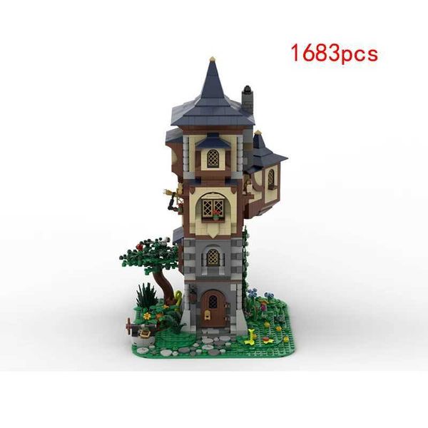 Blocks Spot MOC-178597 Medieval Watchtower Building Castle Small Grain Assembled Building Block Model Toy Gift Decoration Market Y250112GGGF