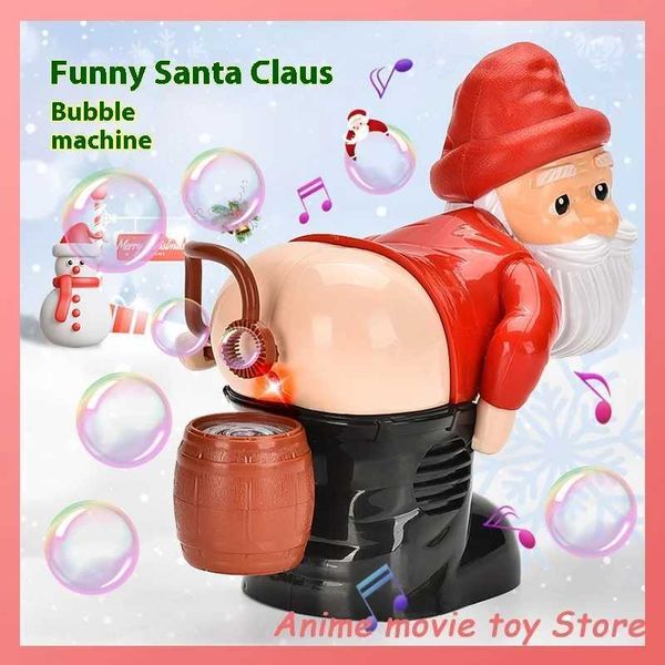 Novelty Games Fully automatic bubble machine with lighting and music Santa Claus bubble toy Tiktok surprise plan gift Q241121