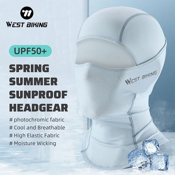 WEST BIKING Balaclava Cycling Mask Bike Sunproof Headgear Bicycle Headwear Cap Bandana Sports Scarf Face Mask Equipment 241212