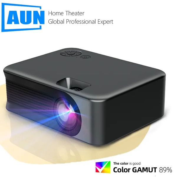 Other Electronics AUN Portable Projector Mini A30 Upgrade Home Theater 4K Video Play Via HD Port Smart Tv Screens Cinema Beam Laser 3D 23111