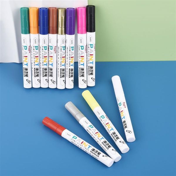 Paint Marker DIY Glass Plastic Wood Etc Paint Pens Paint Refinisher Oil-Based Ink Vivid Colours Does Not Fade Easily