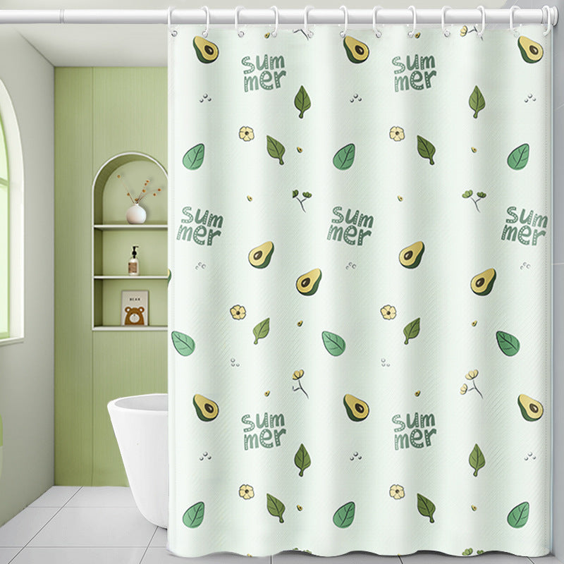 A941 new curtain free punching installation rental room simple retractable rod a complete set of blackout cloth office