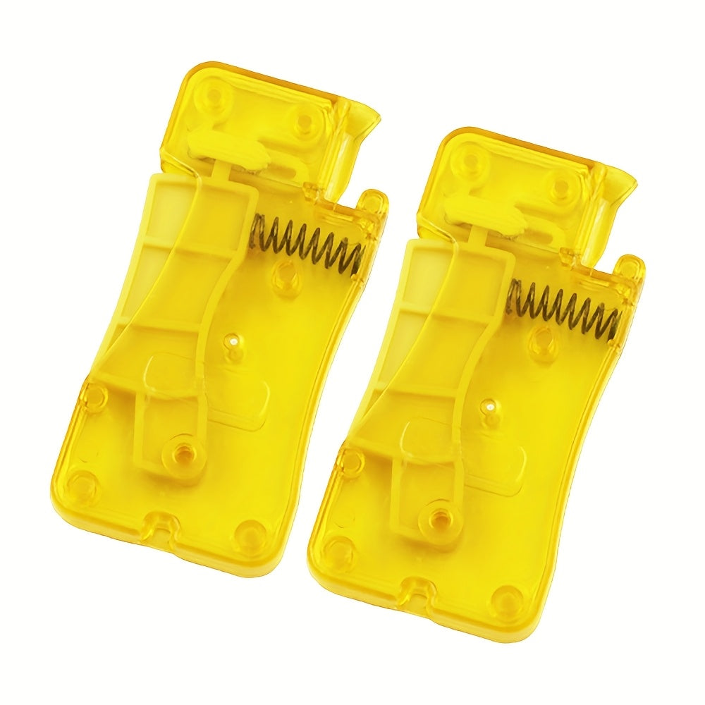 TEMU 2pcs Transparent Automatic Needle Threaders - Threading Tool With Ergonomic Grip, Durable For Sewing, Knitting, Diy Crafts - Ideal For Elderly &