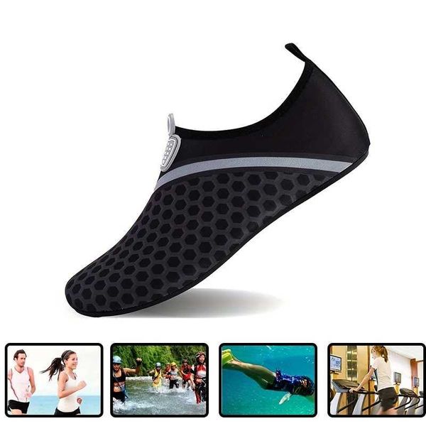 Neutral style fast drying barefoot water shoes mens anti slip swimming slimming beach hiking surfing sports shoes diving socks Y241104