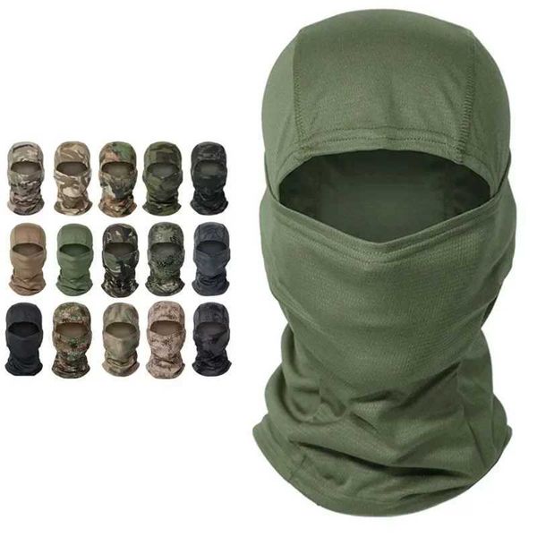 Tactical Camouflage clava Full Face Mask Outdoor Hat Motorcyc Hunting Bike Cycling Bandana Neck Gaiter Ski Hiking ScarfXJ241231