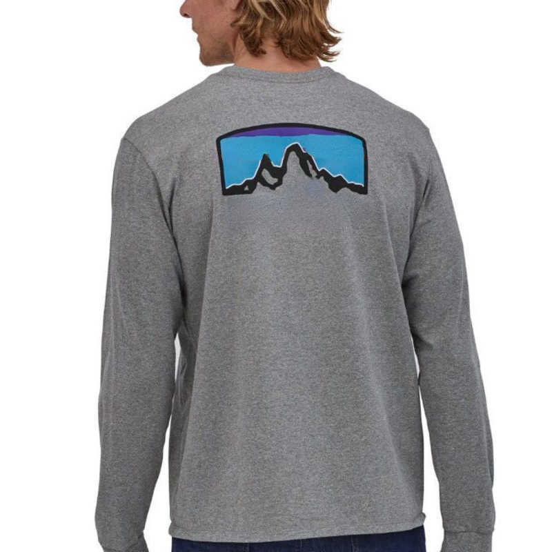 Pata designer t shirt mens sweatshirt Snow Mountain Print Long Sleeve T-shirt man Sportswear pure cotton Pullover sweat shirts 4xl 5xl