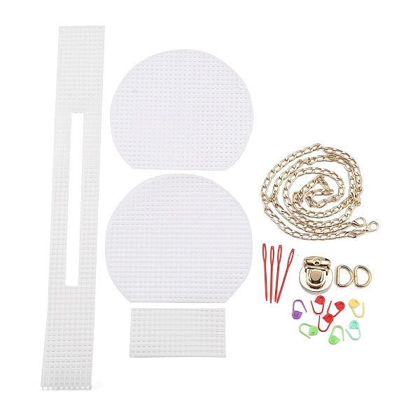 DIY Shell Shaped Plastic Knitting Crochet Bag Making Kits