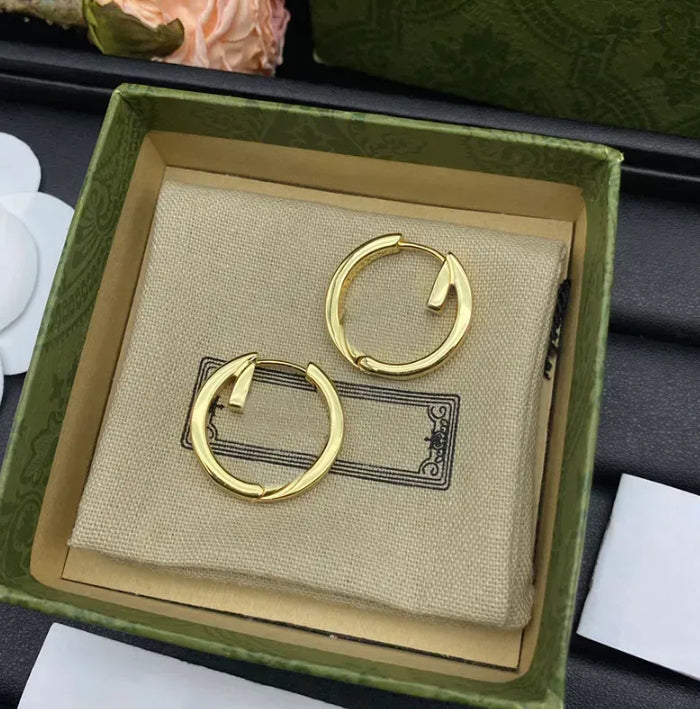 Luxury Designer Hoop Earrings for Womens Gold Hoops Earings Ear Jewelry Womans Earring Stud Dangle Earing Christmas Gift