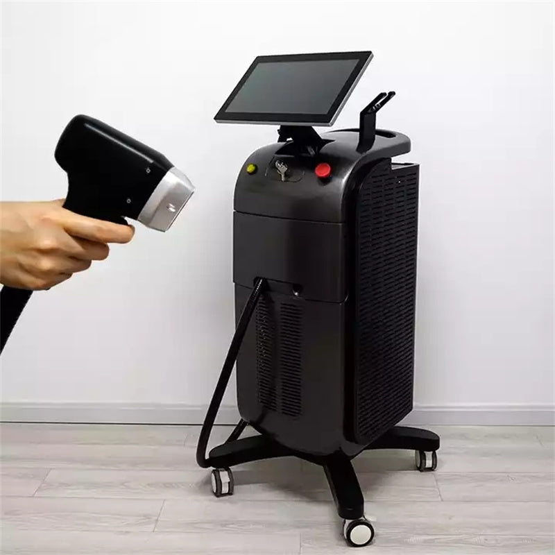 808nm Laser Hair Removal Machine Vertical Design Sapphire Laser Cooling Handle Touch Screen 4000W Power