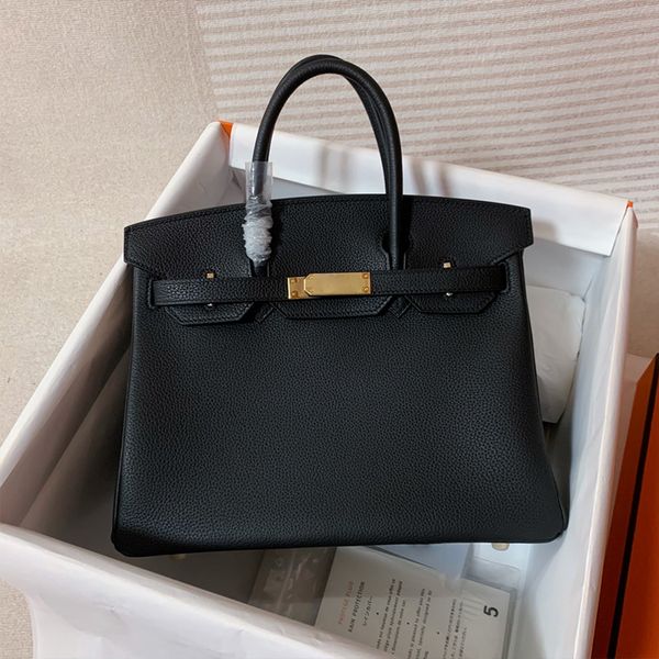 Designer Luxury Togo Leather 35CM 30CM 25CM Women Totes Shoulder bags Stamped Lock Super Soft Genuine leather Real Lady Handbag Gold and Sil