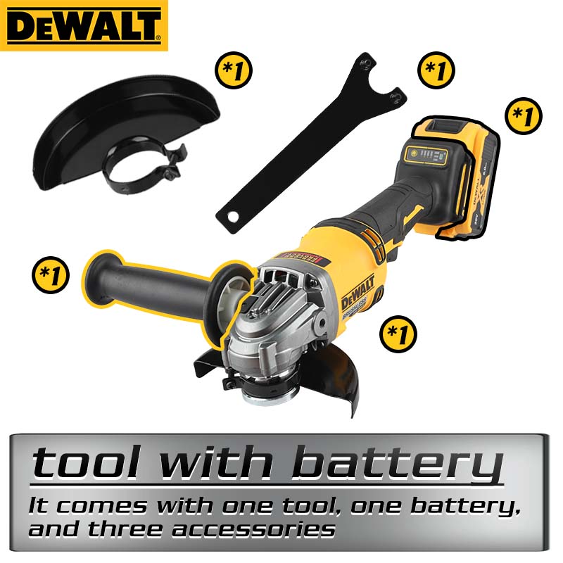 Compact DEWALT DCG414 Power Tool Combo for DIY Projects - Includes Essential Accessories