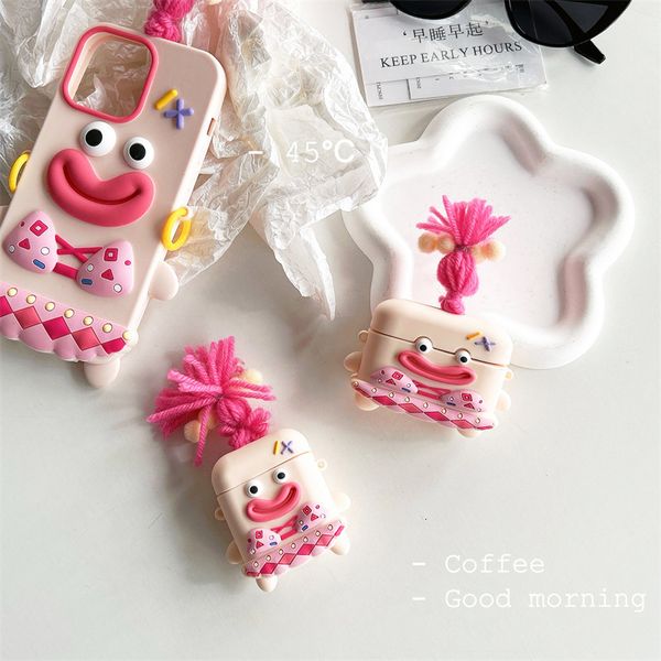 ddmygifts Funny expressions suitable for Pro2 Bluetooth wireless 2 headphone case 3rd generation cute cartoon silicone female A