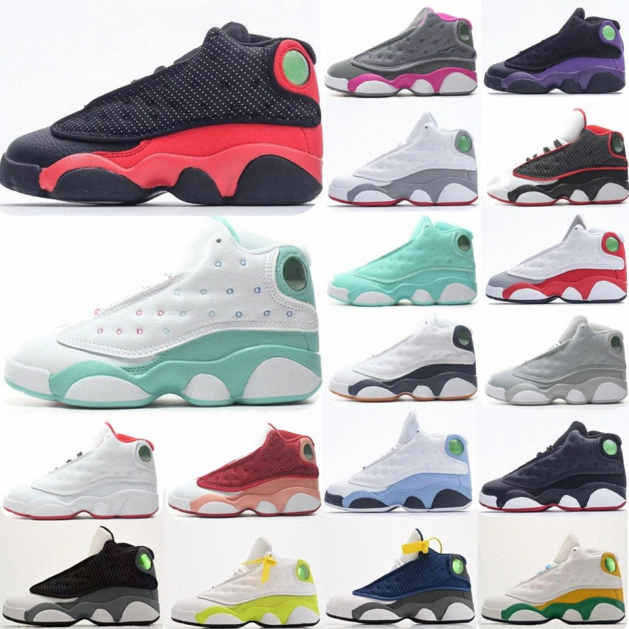 13s Kids shoes toddlers sneakers boys basketball shoe Children Chicago designer black red trainers baby kid youth infants sneaker