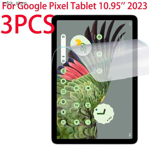 Tablet PC Screen Protectors 3 Packs PET Soft Film Screen Protector For Google Pixel Tablet 10.95 inch 2023 Tablet Protective Film For Google