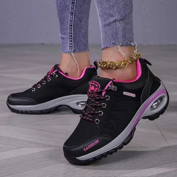 Casual Shoes Womens summer clothing thick soled sports lace outdoor travel anti slip fashion hiking primitive womens shoe trading Q241107