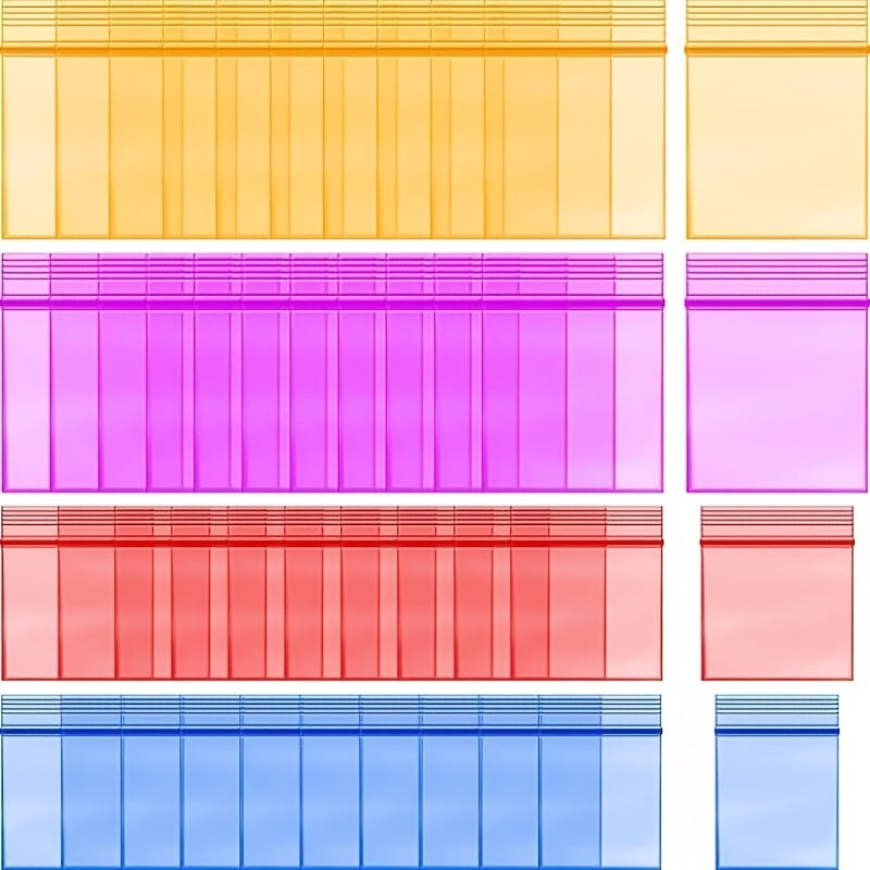 TEMU 400pcs Mini Plastic Bags - 7 Mil Thick, Resealable & Strong Poly Baggies For Jewelry, , Candy - Ideal For Travel, Storage, Packaging & Shipping