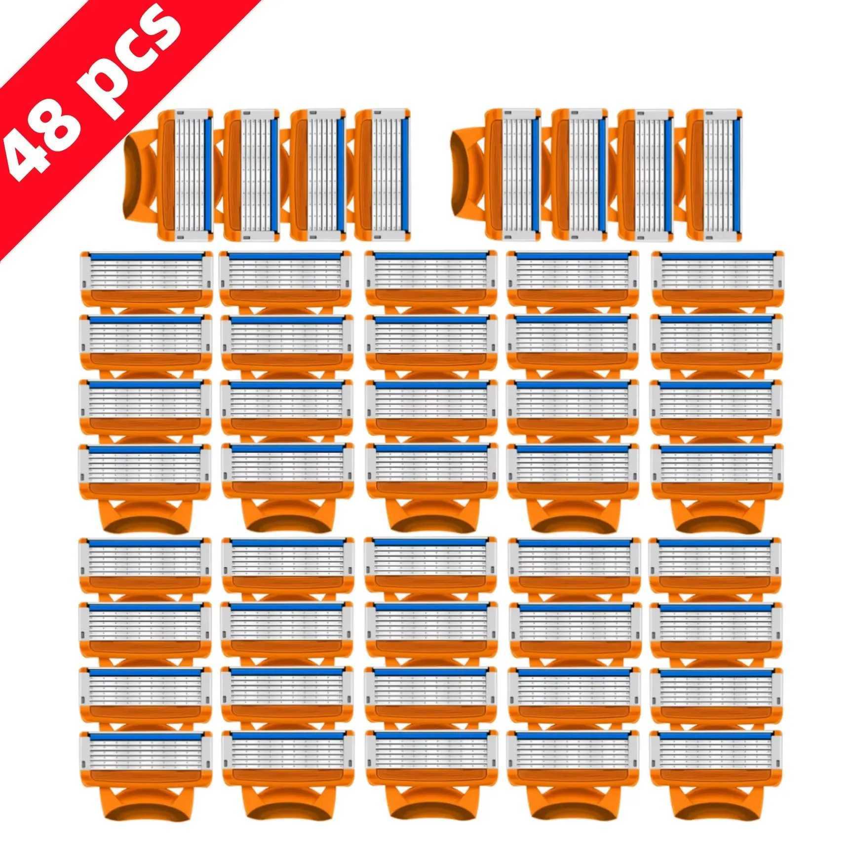 Original binding Razor for Men Face Hair Beard Shaving Manual Shaver Cassettes Replacement Razor Heads Replaceable cutter headXJ241116