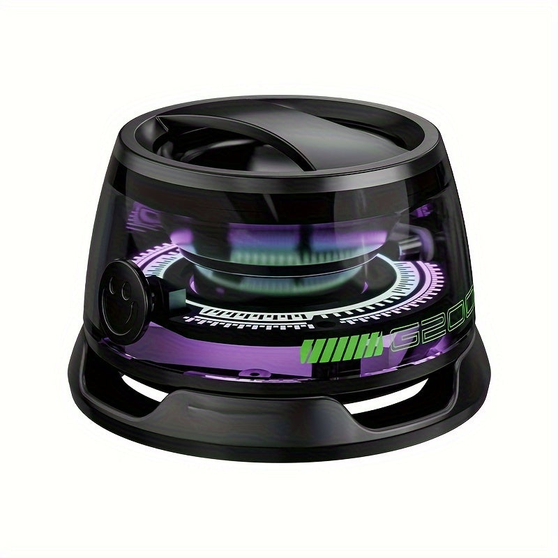 TEMU Mini Speaker With Rgb Lighting, Used As A Phone Holder, Magnetic Wireless Speaker For Smartphones And Tablets, Christmas Gifts And Other