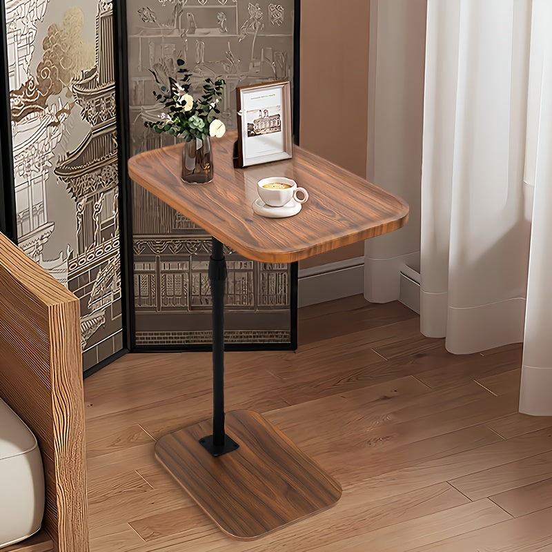 TEMU Adjustable Side Table With Lifting Design - Capacity, Side Table, Couch Tray Table, Coffee Table For Beverages & Snacks, 11.8x17.7 Inches, Easy
