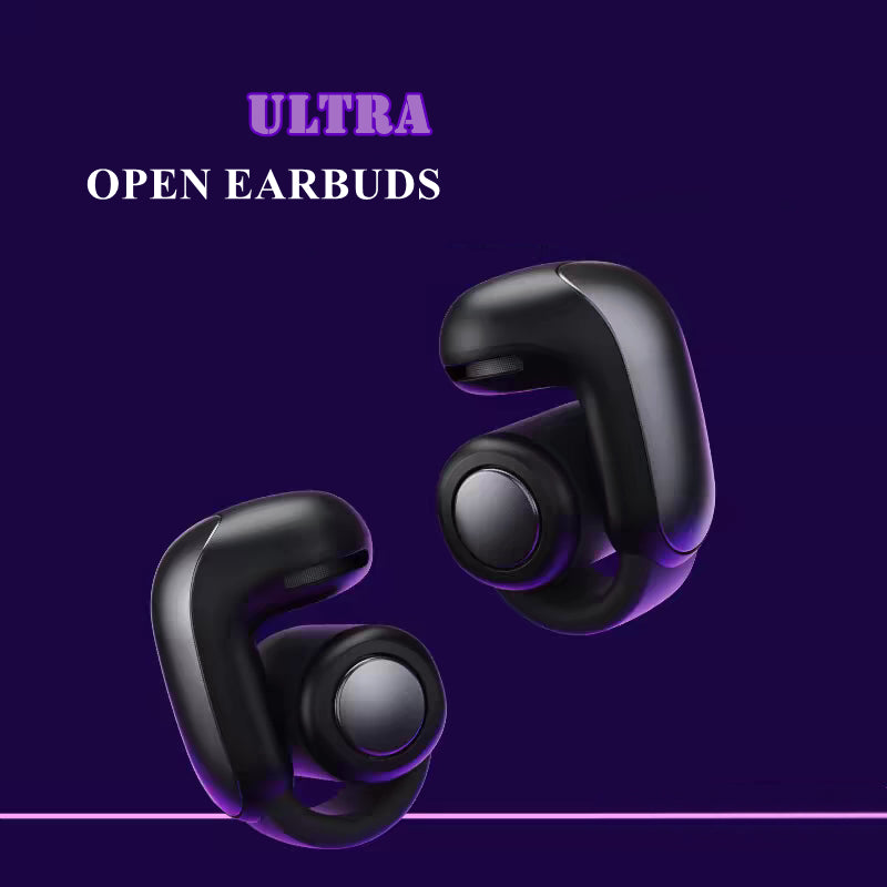 New BS Ultra Open Earbuds TWS Bluetooth Earphones Sports Earphones Touch Control Headphones Ear Clip Wireless Headphones Space Audio