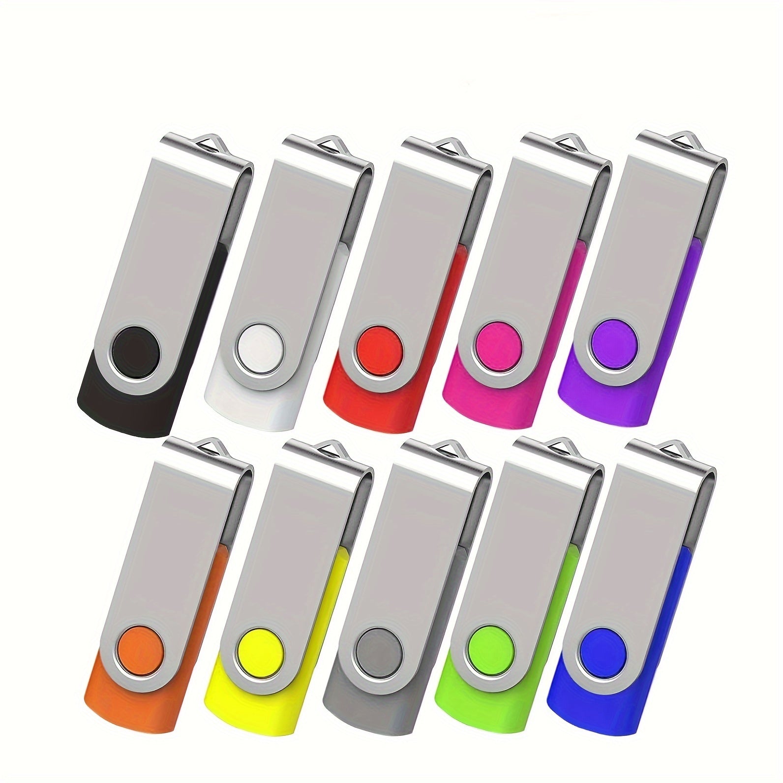 TEMU 10 Packs Of 16gb Usb Flash Drive, Usb Storage Flash Drive, Jump Drive, Usb Drive , Suitable For , Tablets, Tv, Car Audio (16gb, 10pcs, Fashion