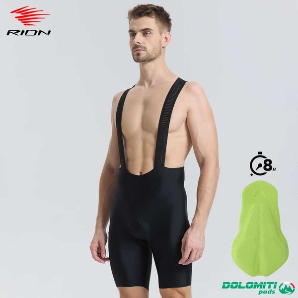 RION mens bicycle bib shorts bicycle jumpsuit seamless pad MTB bicycle bodysuit long distance DOLOMITI 8H riding stand quick dryingW250121
