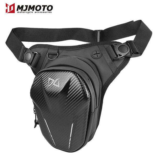 Multifunctional Carbon Fiber Motorcycle Leg Bag Men Large Capacity Motocross Waist Bag Waterproof Motorbike Bag Wear-resistant 241212